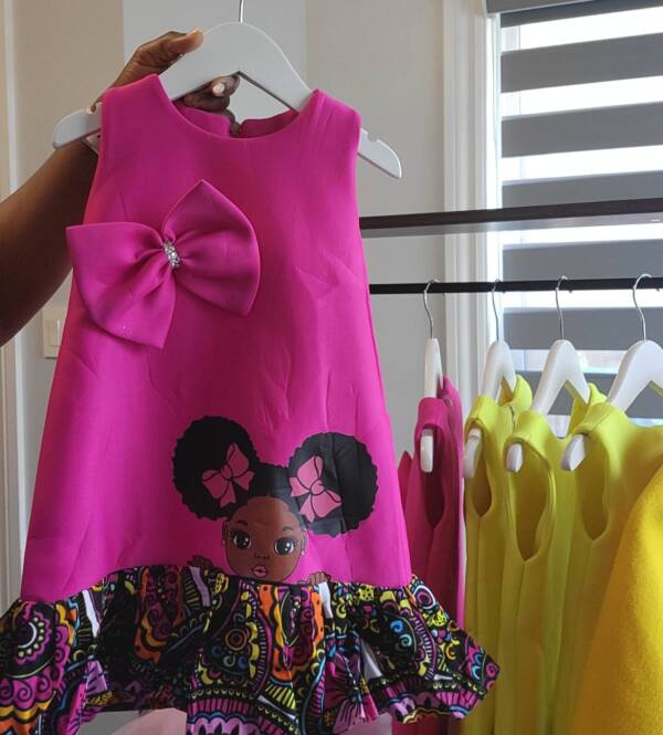AfroDoll Ankara Dress - Image 3